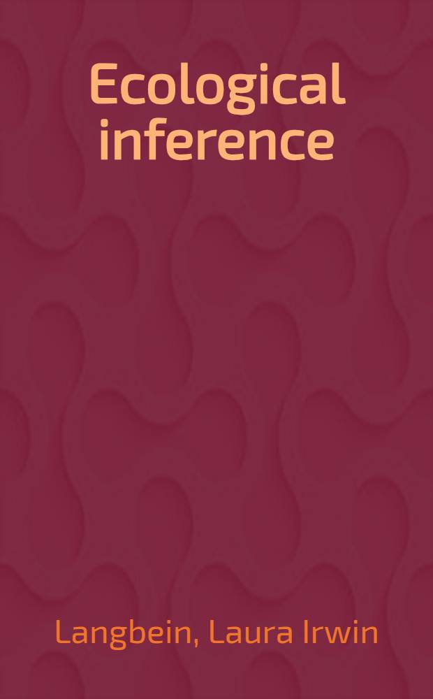 Ecological inference