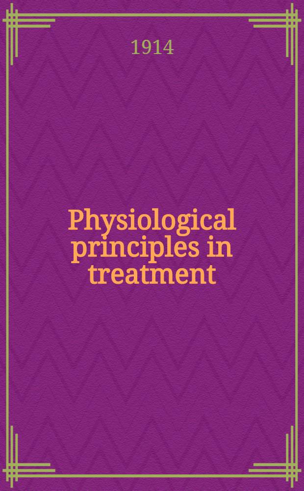 Physiological principles in treatment