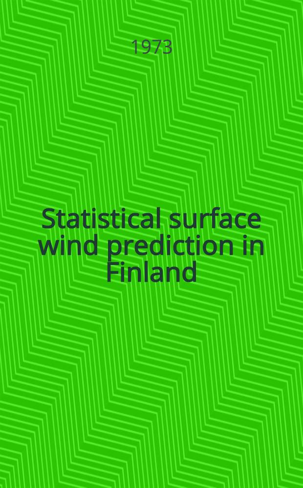 Statistical surface wind prediction in Finland
