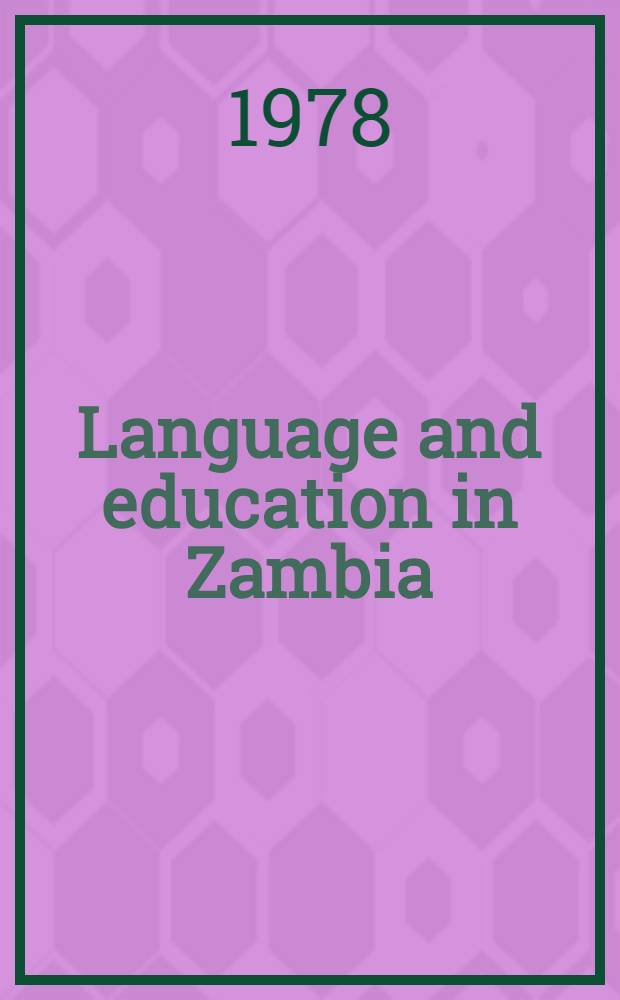 Language and education in Zambia
