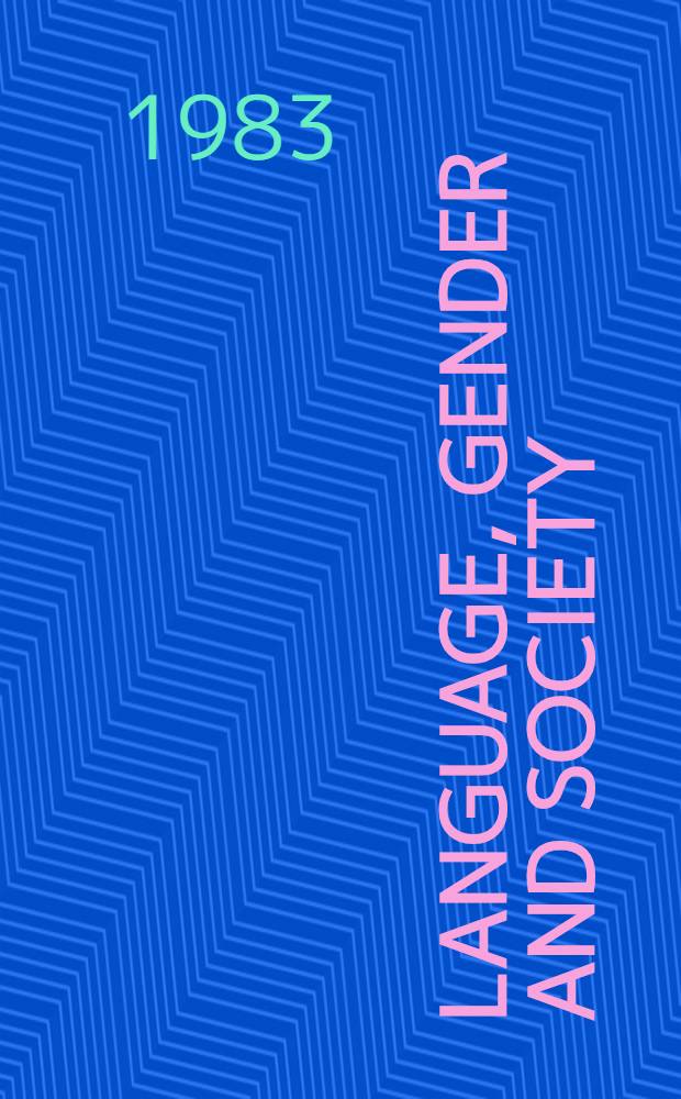 Language, gender and society