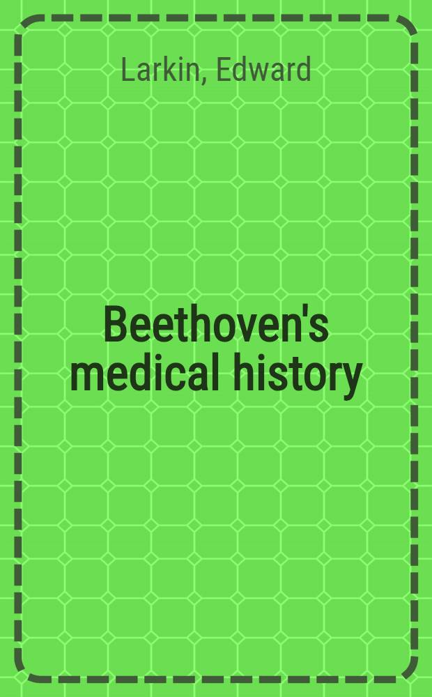 Beethoven's medical history