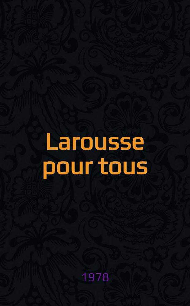 Larousse pour tous