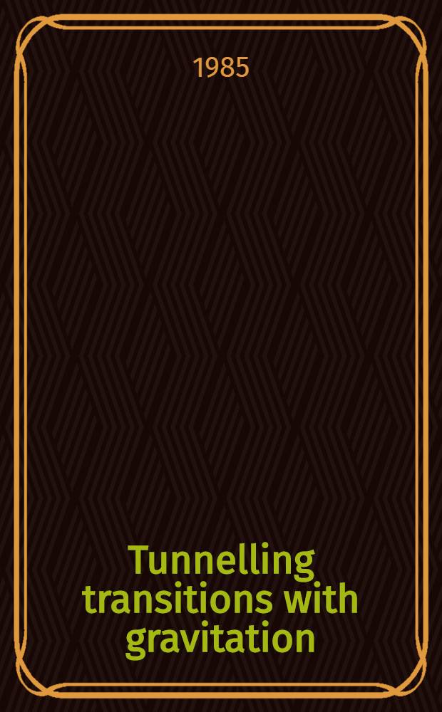Tunnelling transitions with gravitation: breaking of the quasiclassical approximation