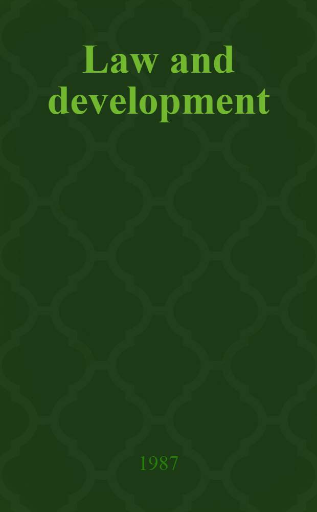 Law and development