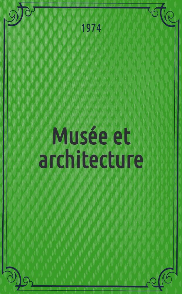 Musée et architecture