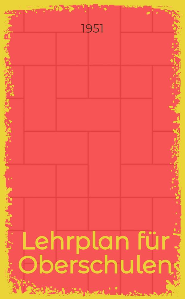 Lehrplan für Oberschulen : Chemie : 9. bis 12. Schuljahr