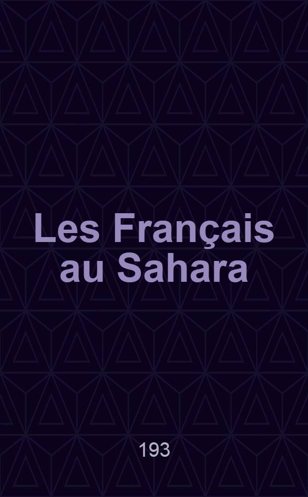Les Français au Sahara
