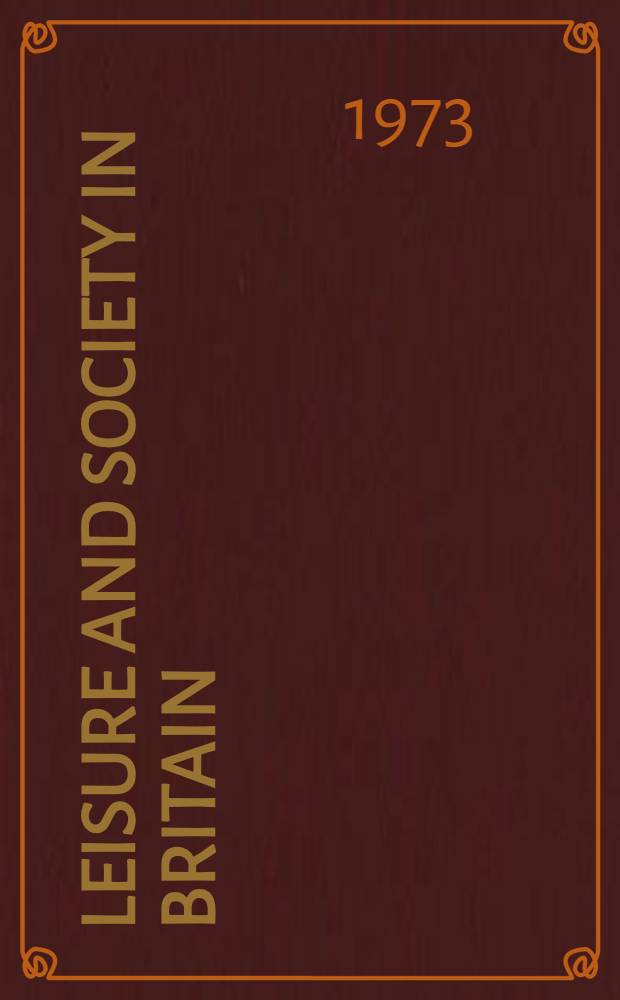 Leisure and society in Britain
