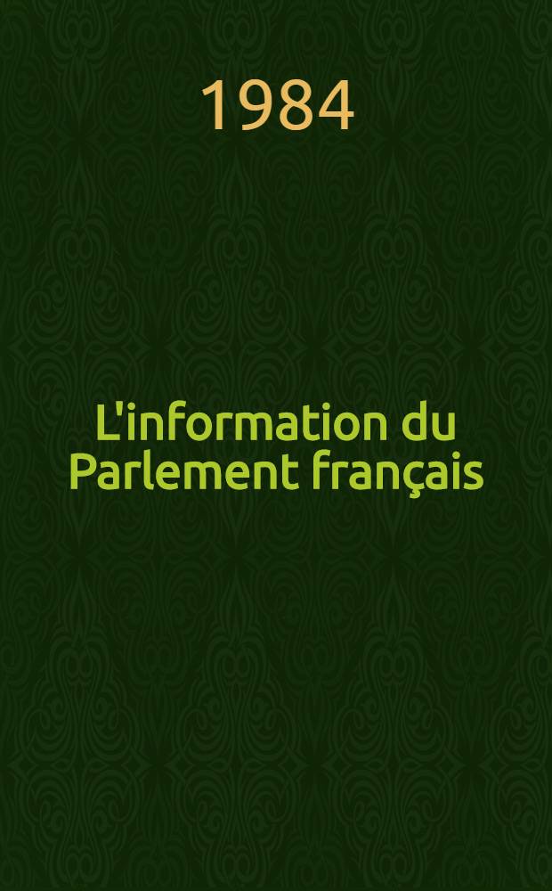 L'information du Parlement français