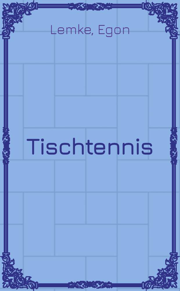 Tischtennis