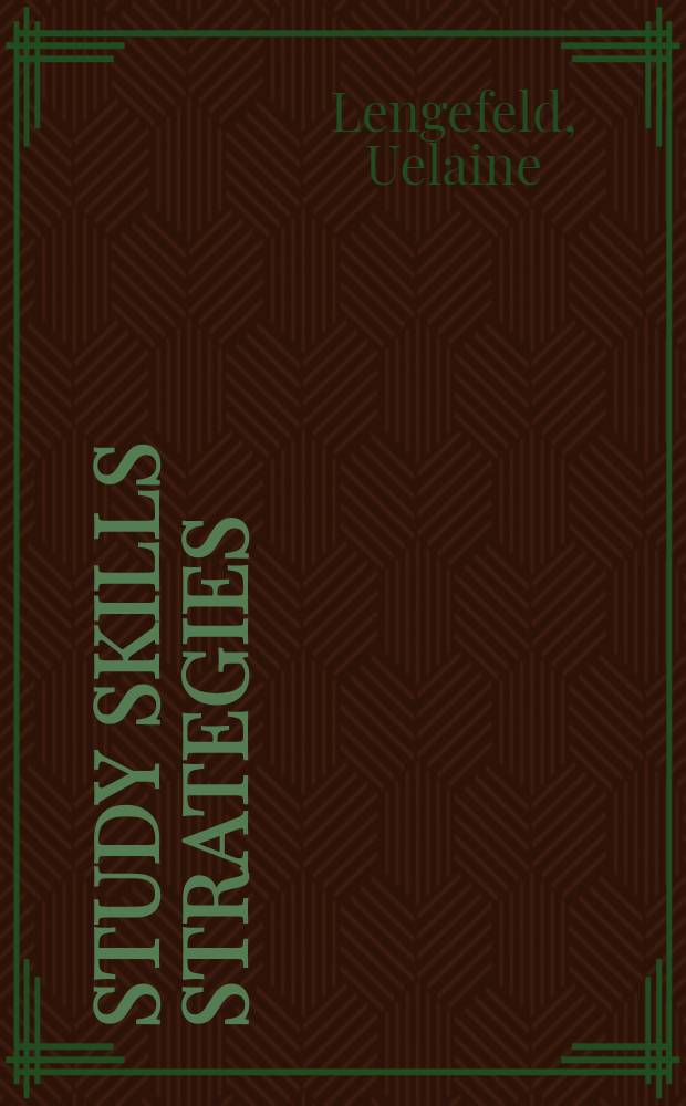 Study skills strategies : How to learn more in less time