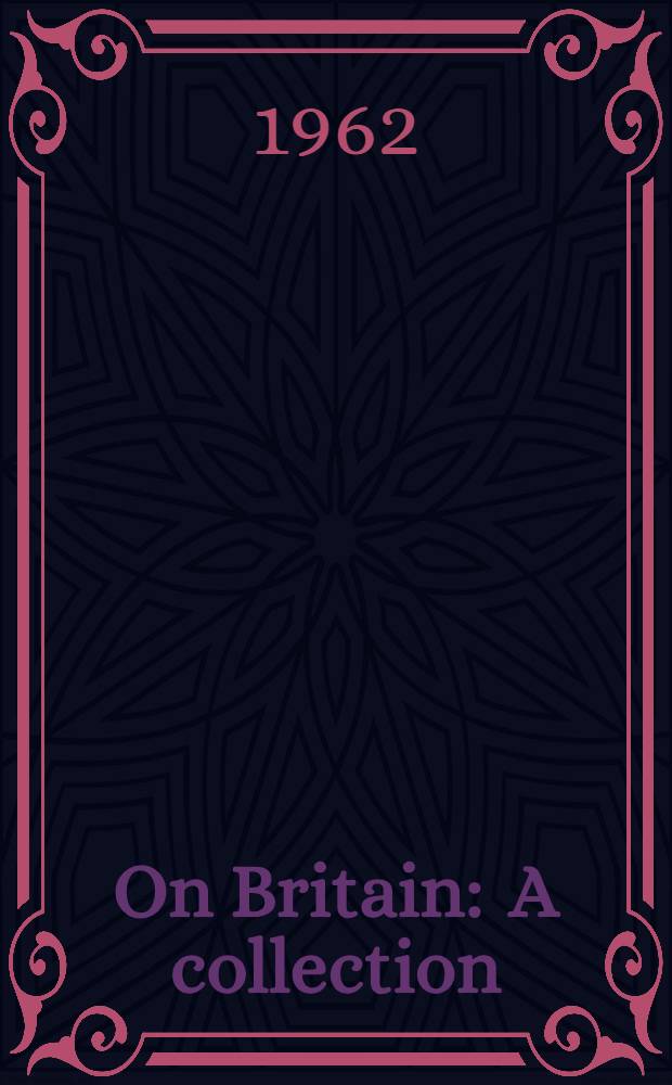 On Britain : A collection = Об Англии