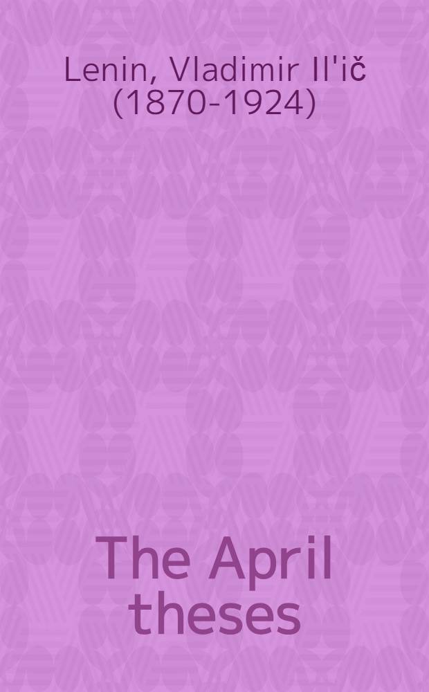 The April theses