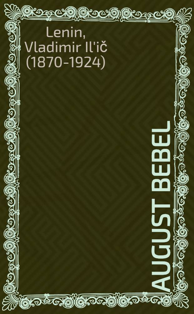 August Bebel