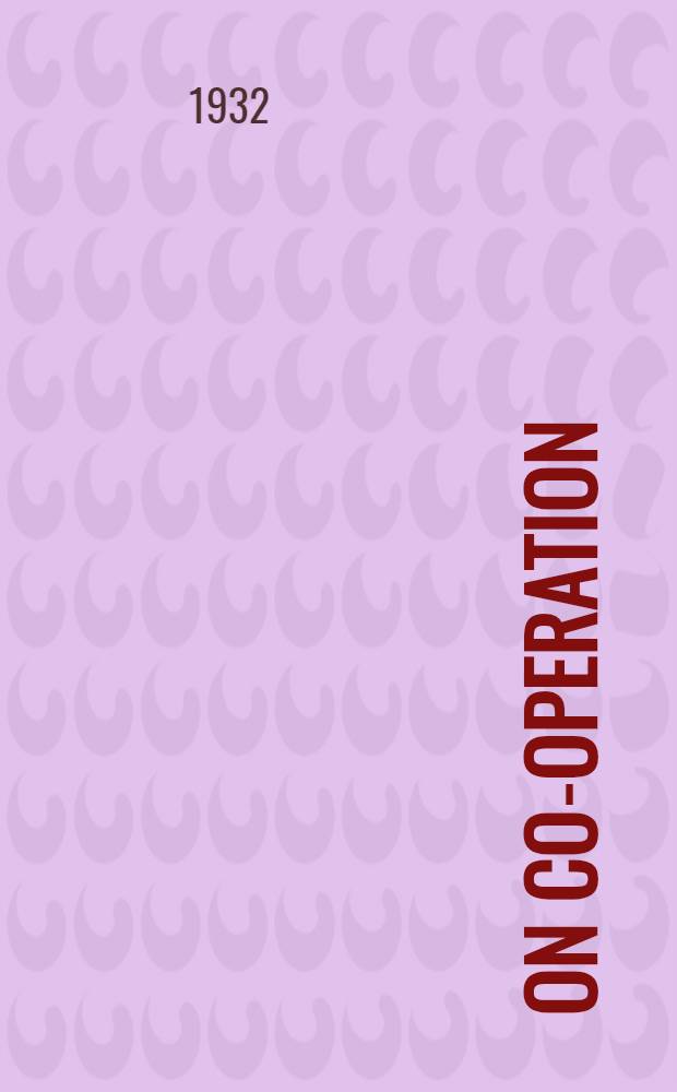 On co-operation