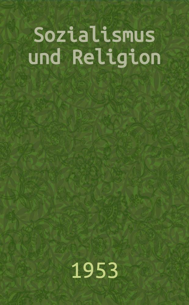 Sozialismus und Religion