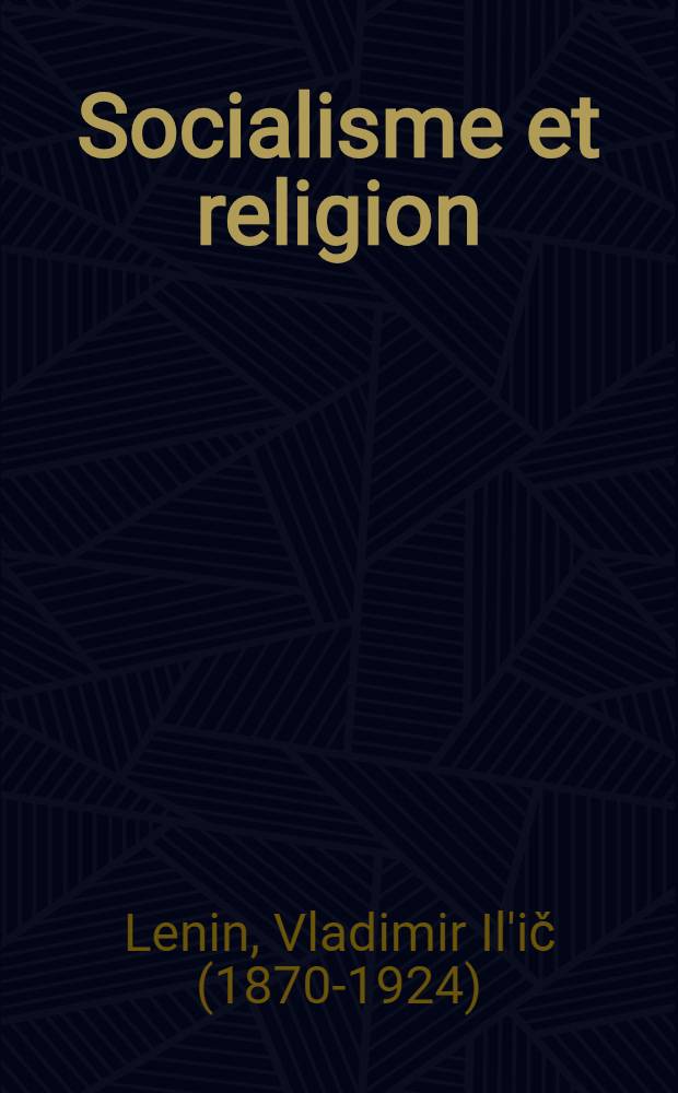Socialisme et religion