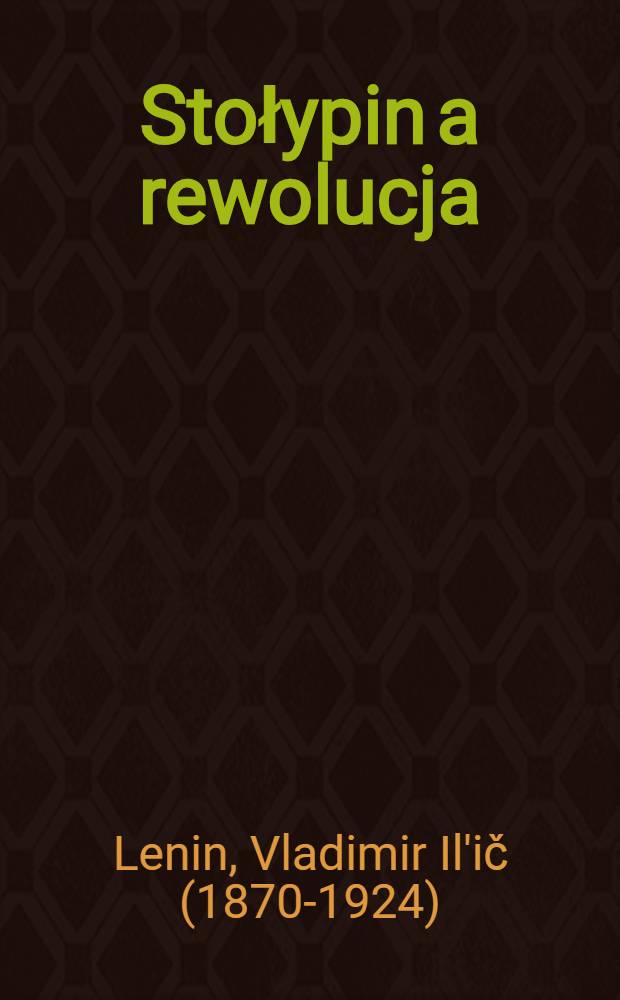 Stołypin a rewolucja