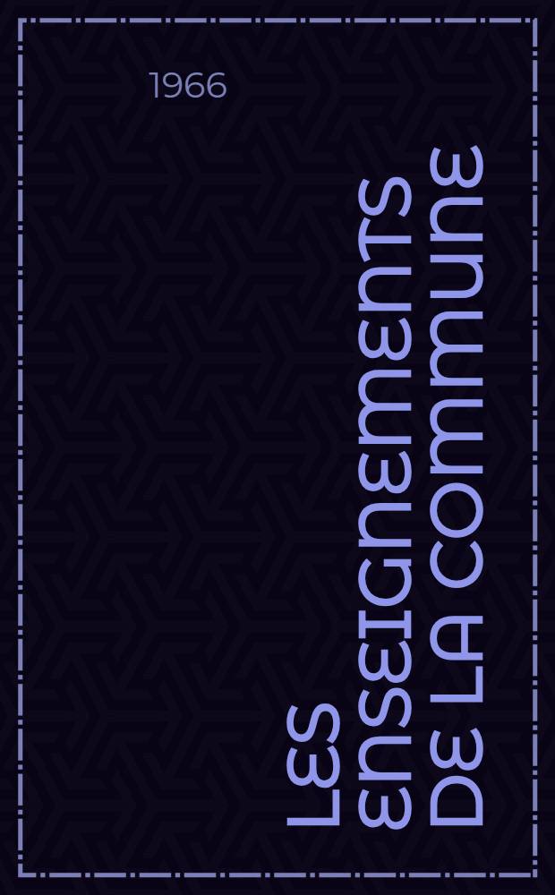 Les enseignements de la Commune; À la mémoire de la Commune / V. Lénine