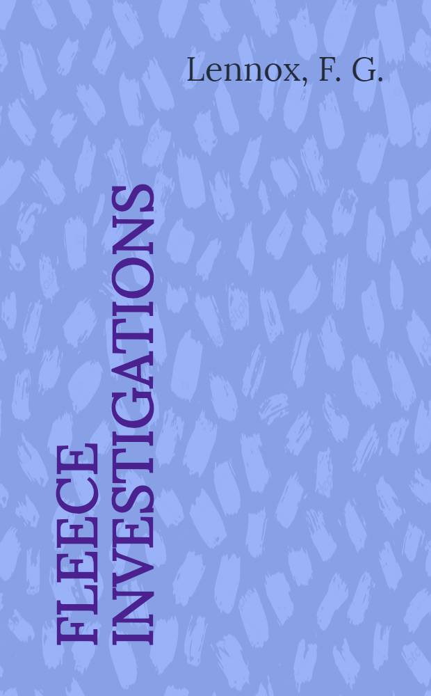 Fleece investigations