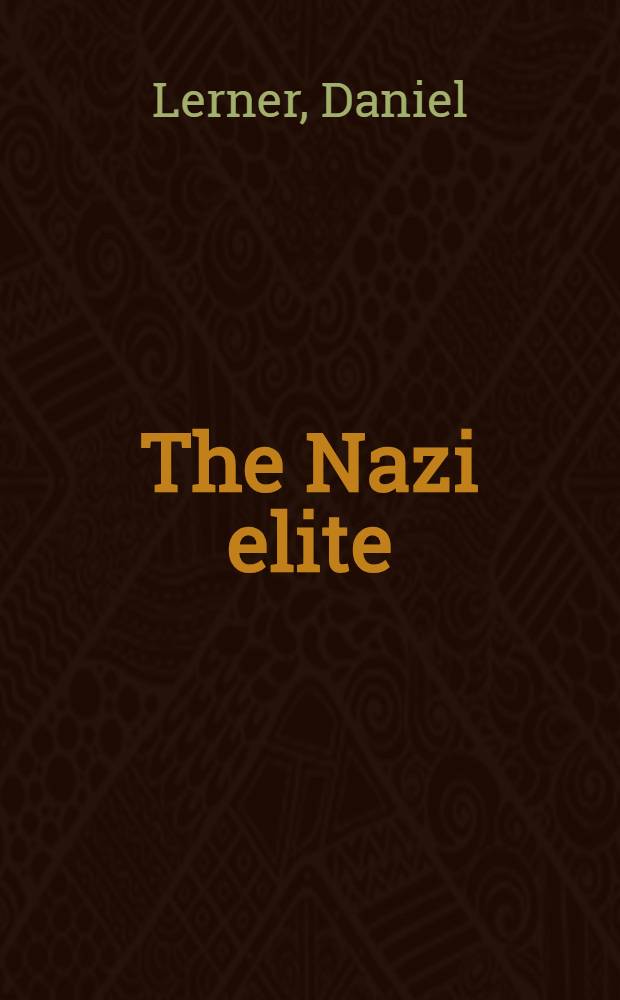 The Nazi elite