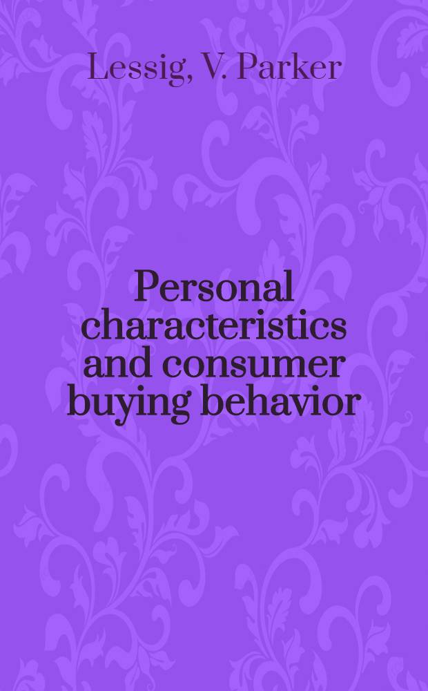 Personal characteristics and consumer buying behavior: a multidimensional approach