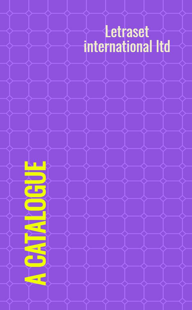 [A catalogue]