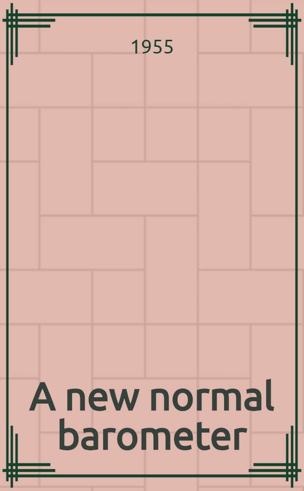A new normal barometer