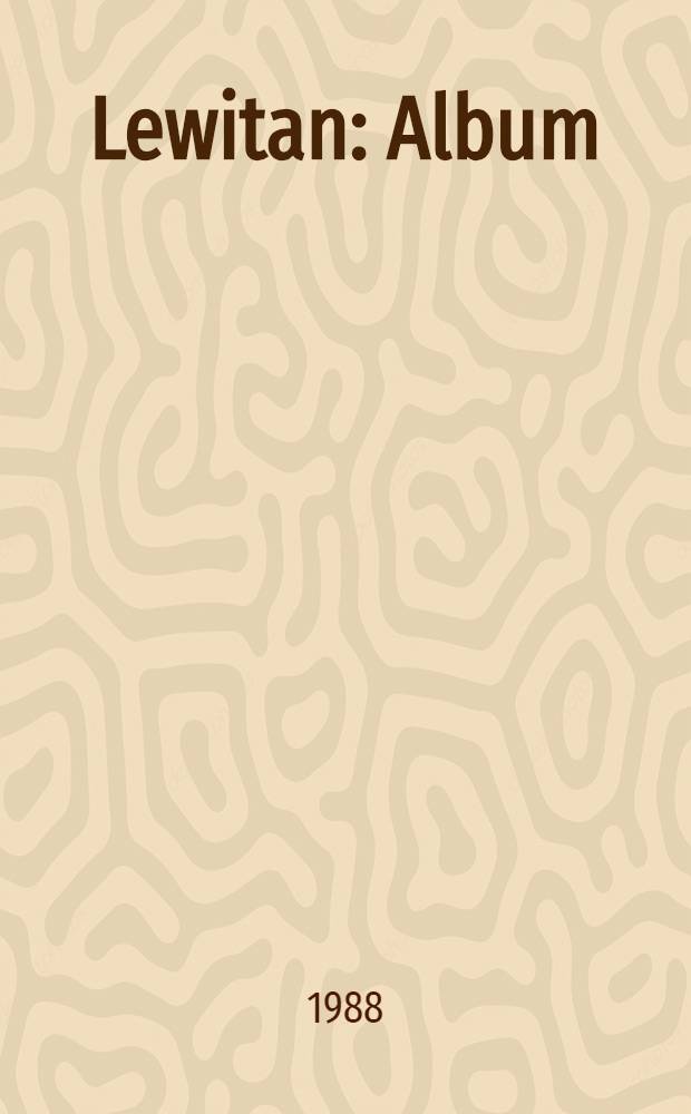 Lewitan : Album