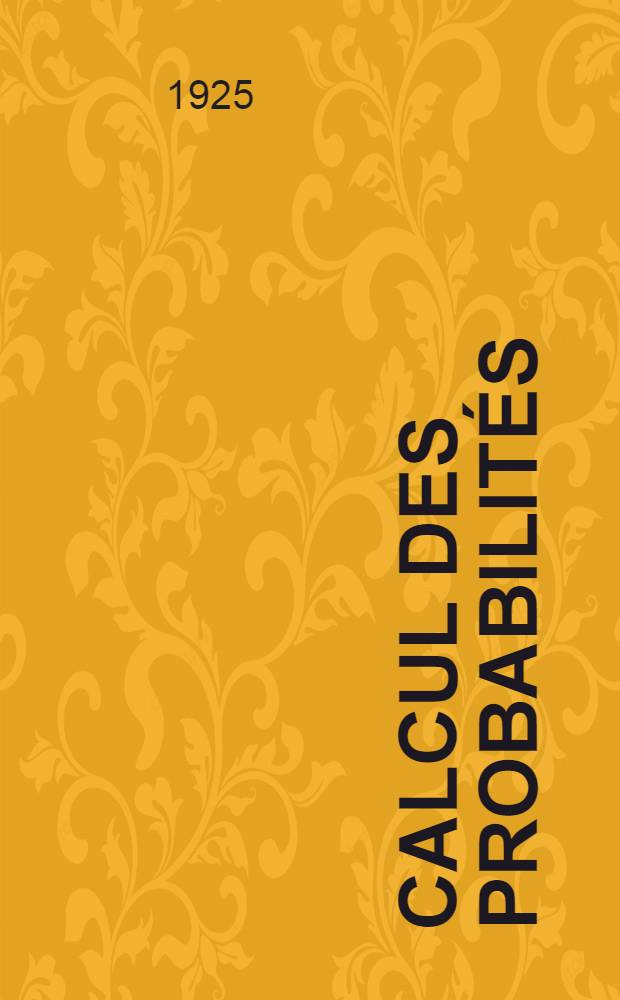Calcul des probabilités