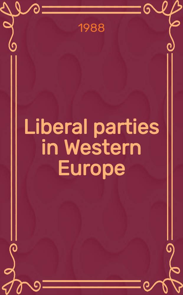 Liberal parties in Western Europe