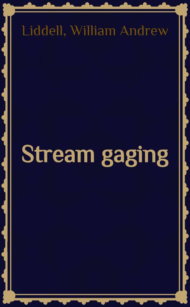 Stream gaging