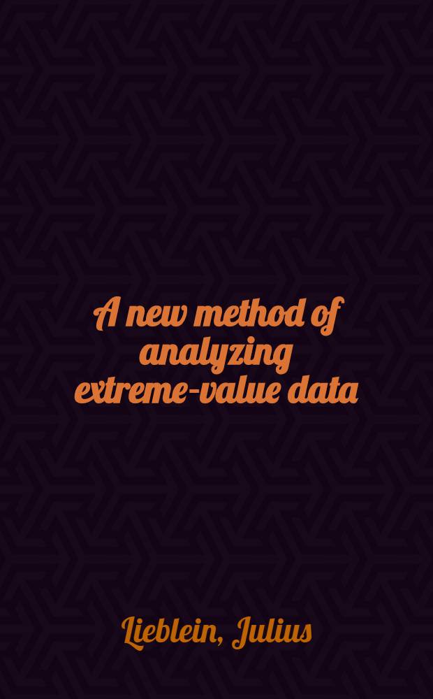 A new method of analyzing extreme-value data