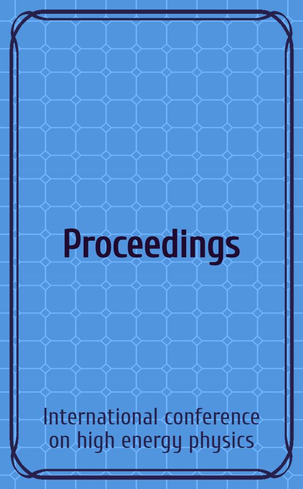 [Proceedings]