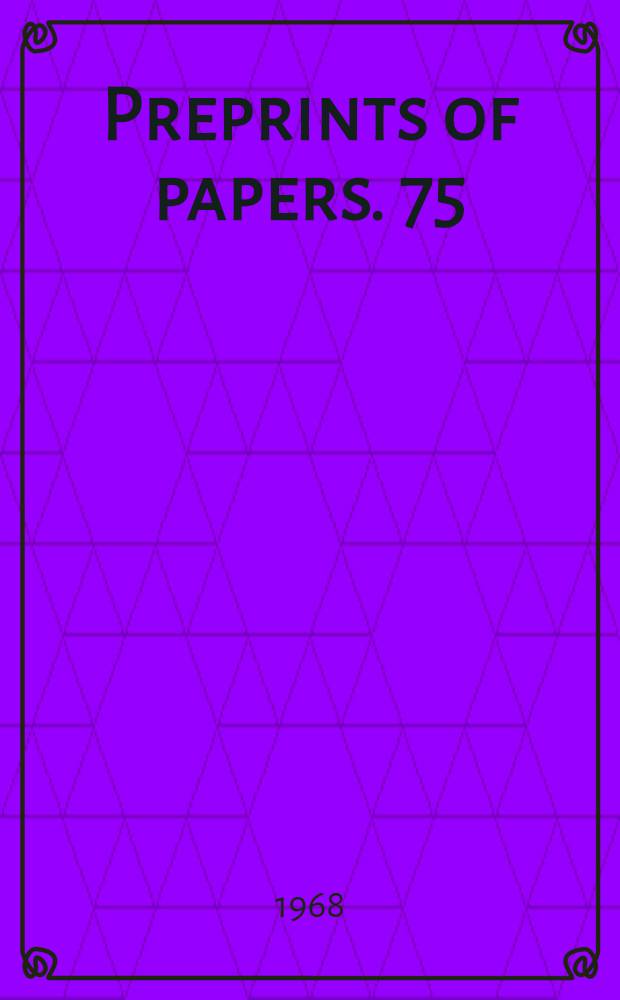 Preprints of papers. 75 : The nature of sites for isomerization and polymerization of 1-butene