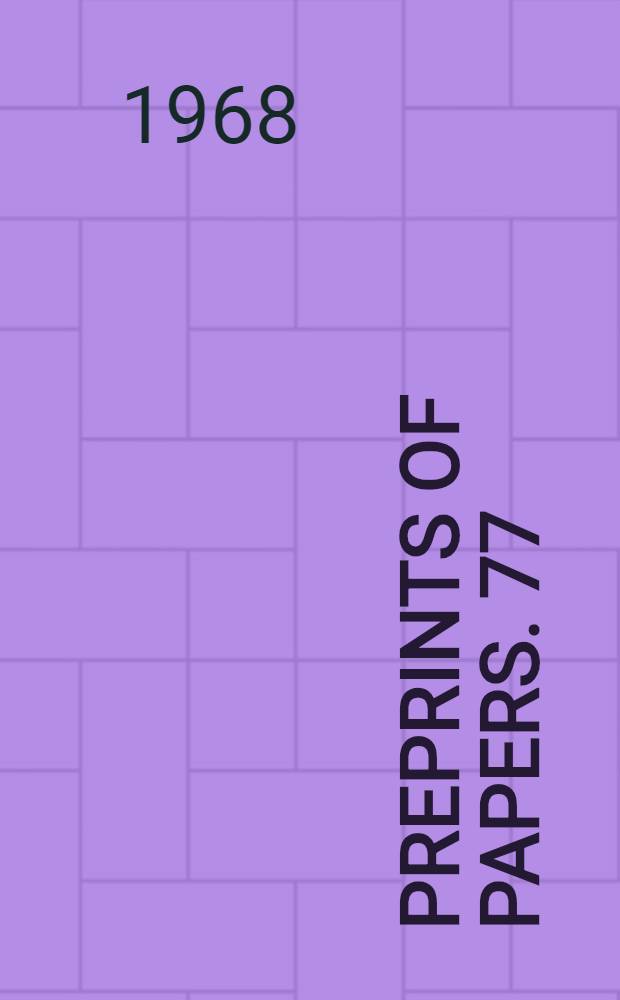 Preprints of papers. 77 : Nature of catalytic activity of fluorided alumina and aluminium hydroxyfluorides
