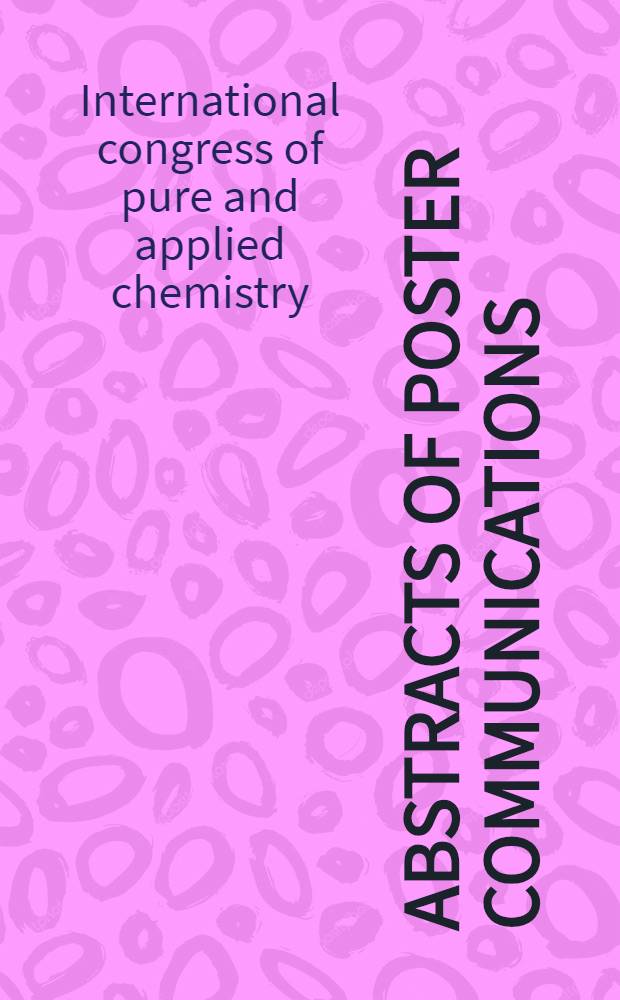 Abstracts of poster communications
