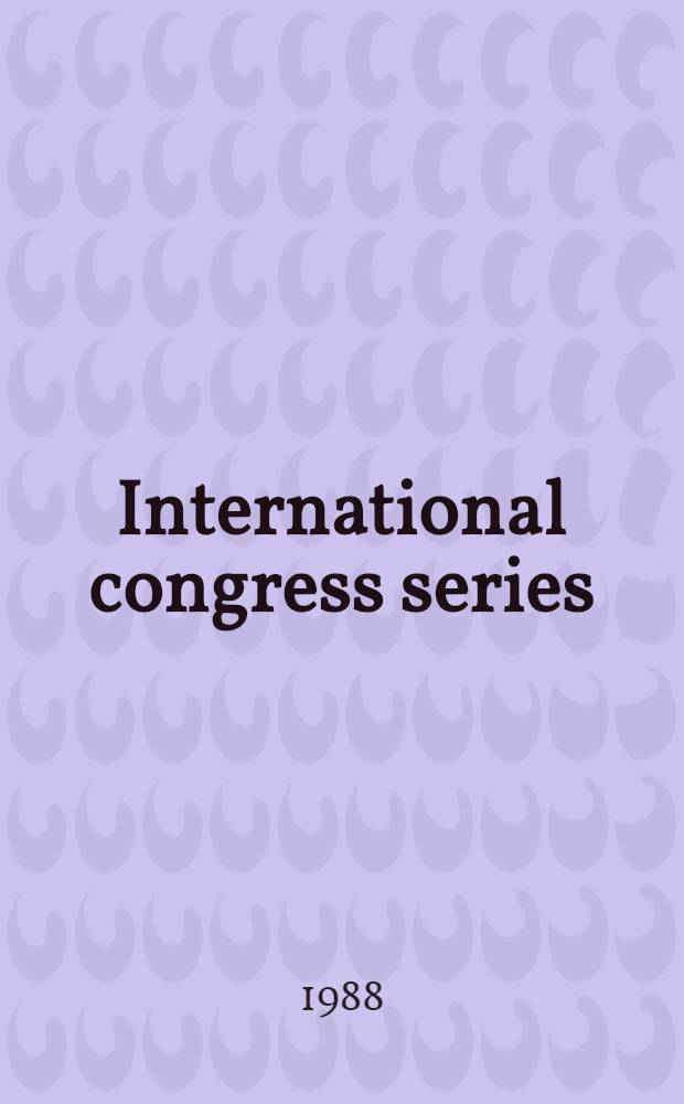 International congress series : Diagnostic and therapeutic problems in pediatric epileptology