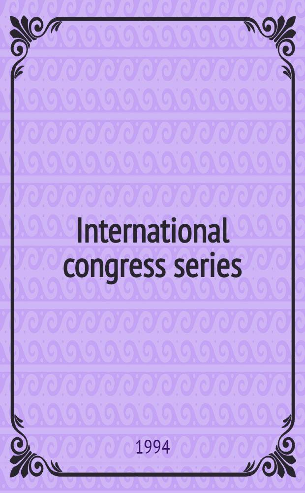 International congress series : New horizons in neuropsychology