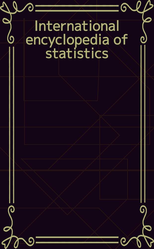 International encyclopedia of statistics