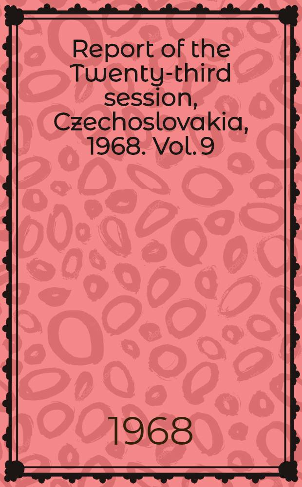 Report of the Twenty-third session, Czechoslovakia, 1968. [Vol. 9] : Stratigraphy of Central European Lower Paleozoic
