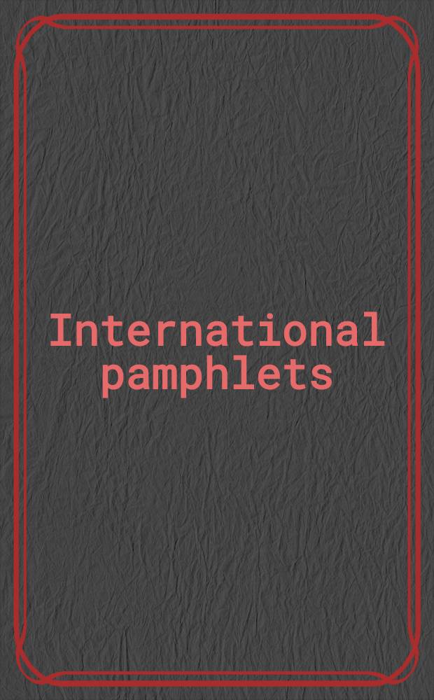 International pamphlets