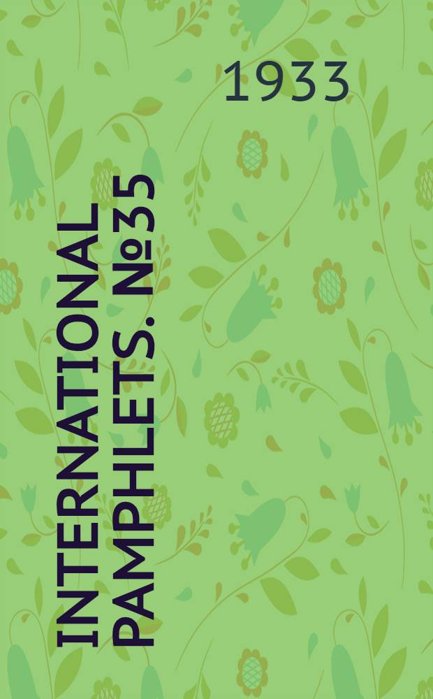 International pamphlets. № 35 : Bananas