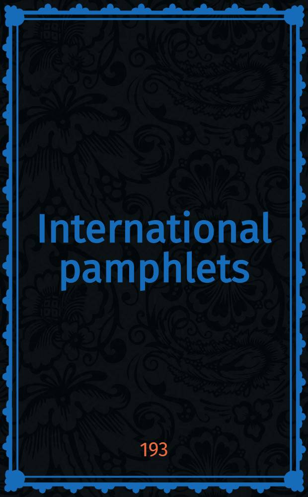 International pamphlets