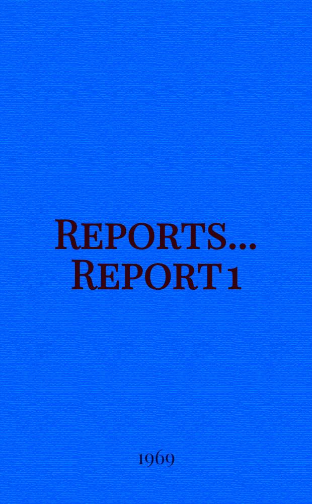[Reports] ... Report 1 : General examination of social problems in the leather and footwear industry