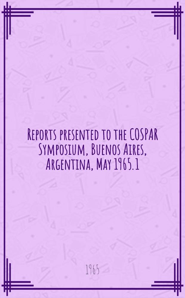[Reports presented to the] COSPAR Symposium, Buenos Aires, Argentina, May 1965. [1] : On the altitude-time distribution of the electron concentration of the outer ionosphere and its stratum inhomogeneous disturbance