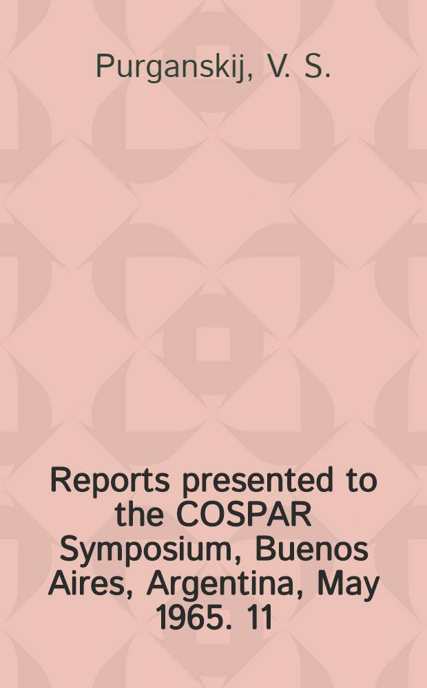 [Reports presented to the] COSPAR Symposium, Buenos Aires, Argentina, May 1965. [11] : Note on the theory of the biennial variations of the zonal atmospheric circulation in the equatorial area