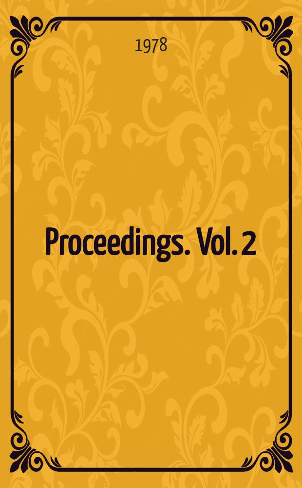 Proceedings. Vol. 2