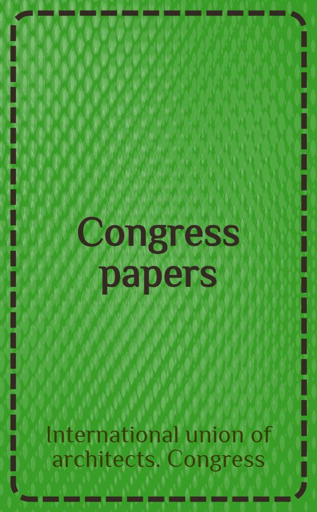 [Congress papers]